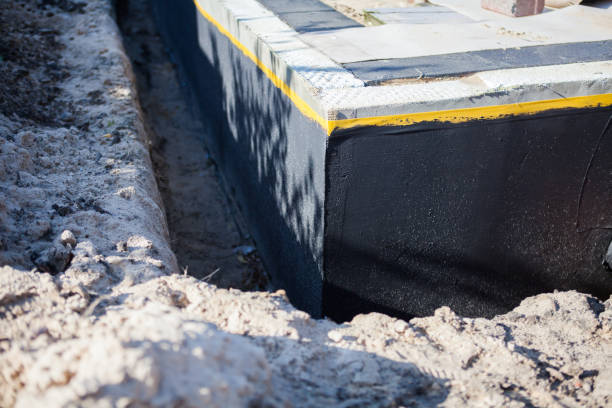 Residential Waterproofing installation at a Glen Rock, PA home by SJ Waterproofing Pros